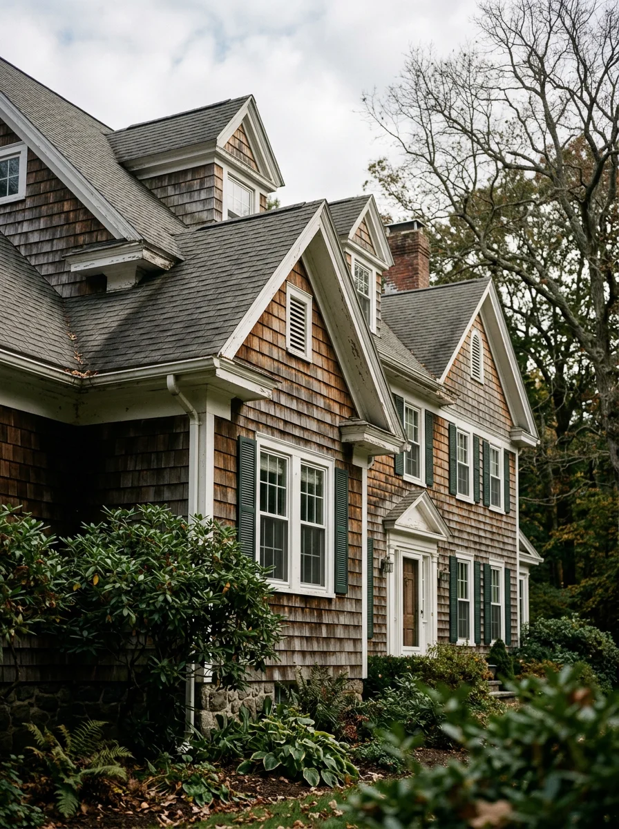 Wellesley estate property with generous lot size, wooded surroundings, and attic access points requiring wildlife exclusion and pest prevention