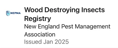 Wood Destroying Insects Registry - New England Pest Management Association